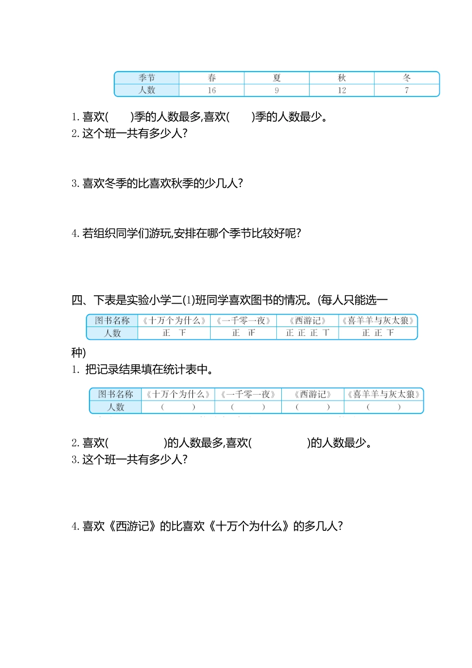 人教版数学二年级下册第一单元检测卷2测试试卷含答案.pdf_第2页