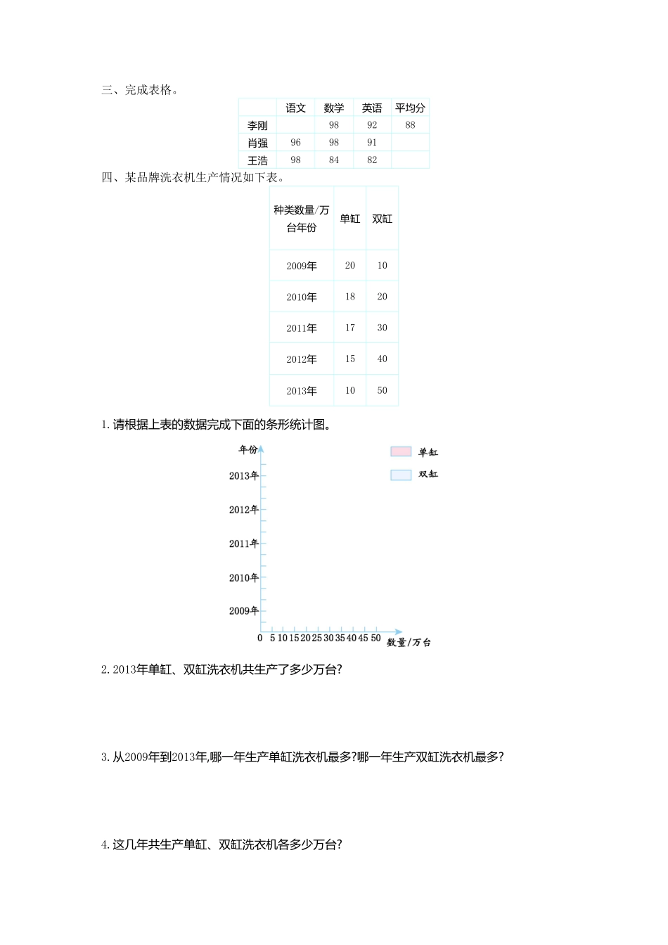 人教版数学四年级下册第八单元检测1测试试卷含答案.pdf_第2页