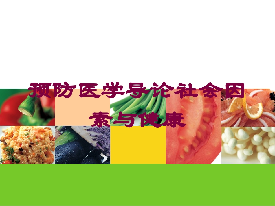预防医学导论社会因素与健康培训课件.pptx_第1页