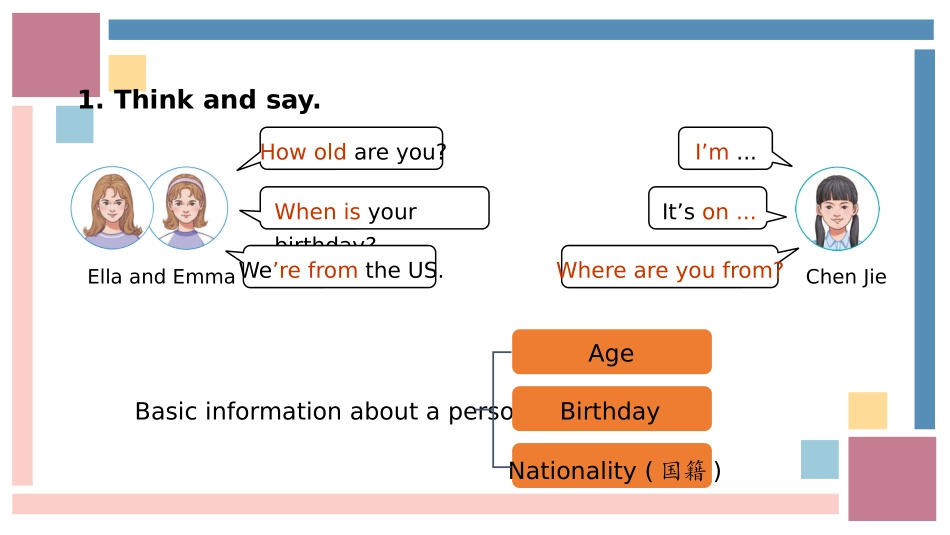 英语人教版（2024）7年级上册Unit7HappyBirthday!SectionA5教学课件.pptx_第2页