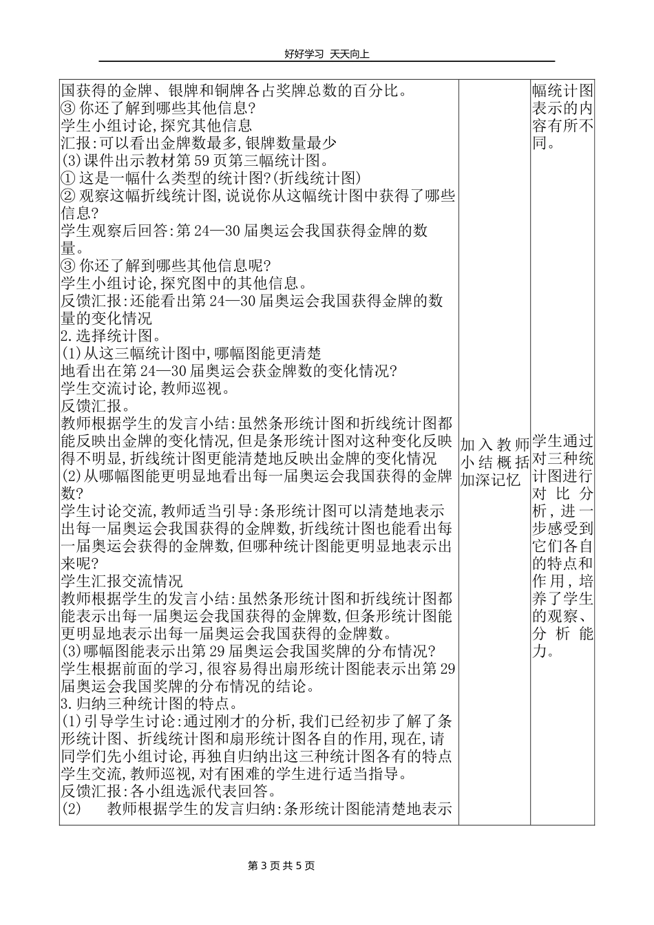 六年级数学北师大版上册第5章《统计图的选择》教学设计教案.docx_第3页