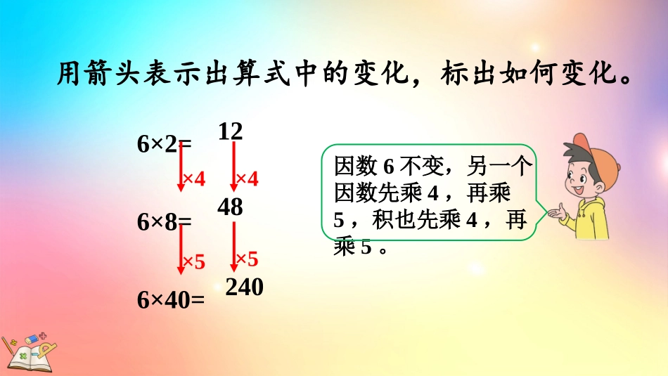 人教版数学四年级上册-44积的变化规律-教学课件.pptx_第3页