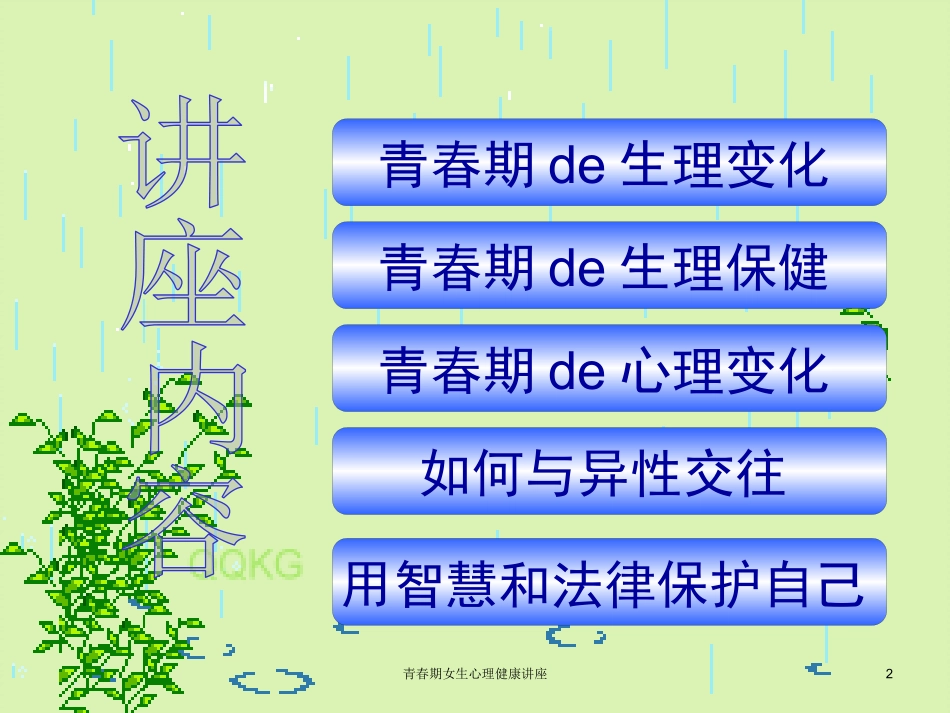 青春期女生心理健康讲座培训课件.pptx_第2页