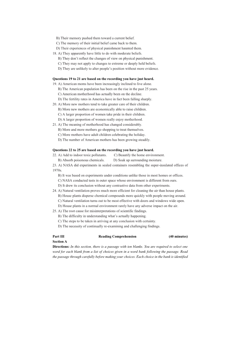 2024年6月英语六级真题及答案-第2套.pdf_第3页