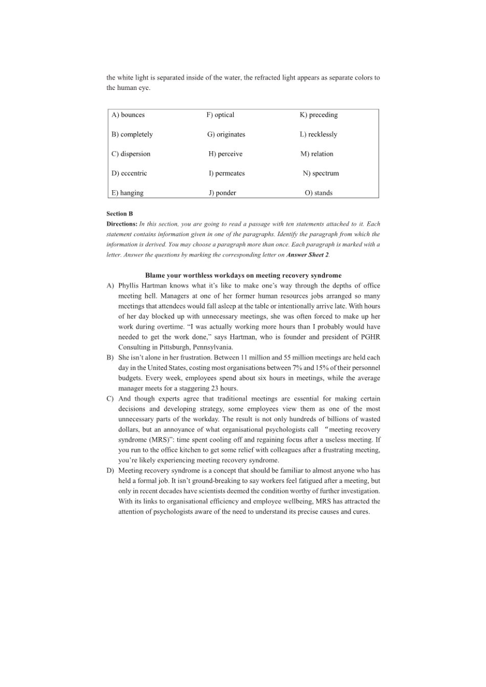 2024年6月英语六级真题及答案-第3套.pdf_第2页