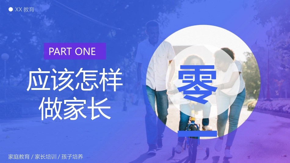 蓝色亲子互动背景家庭教育培训讲座模板.pptx_第3页