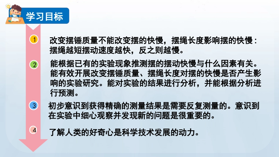 教科版科学五年级上册《摆的快慢》教学课件.pptx_第3页
