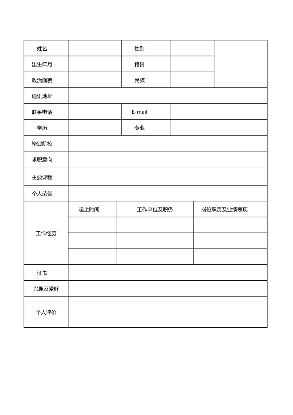空白表格简历模板2款30.pdf_第1页