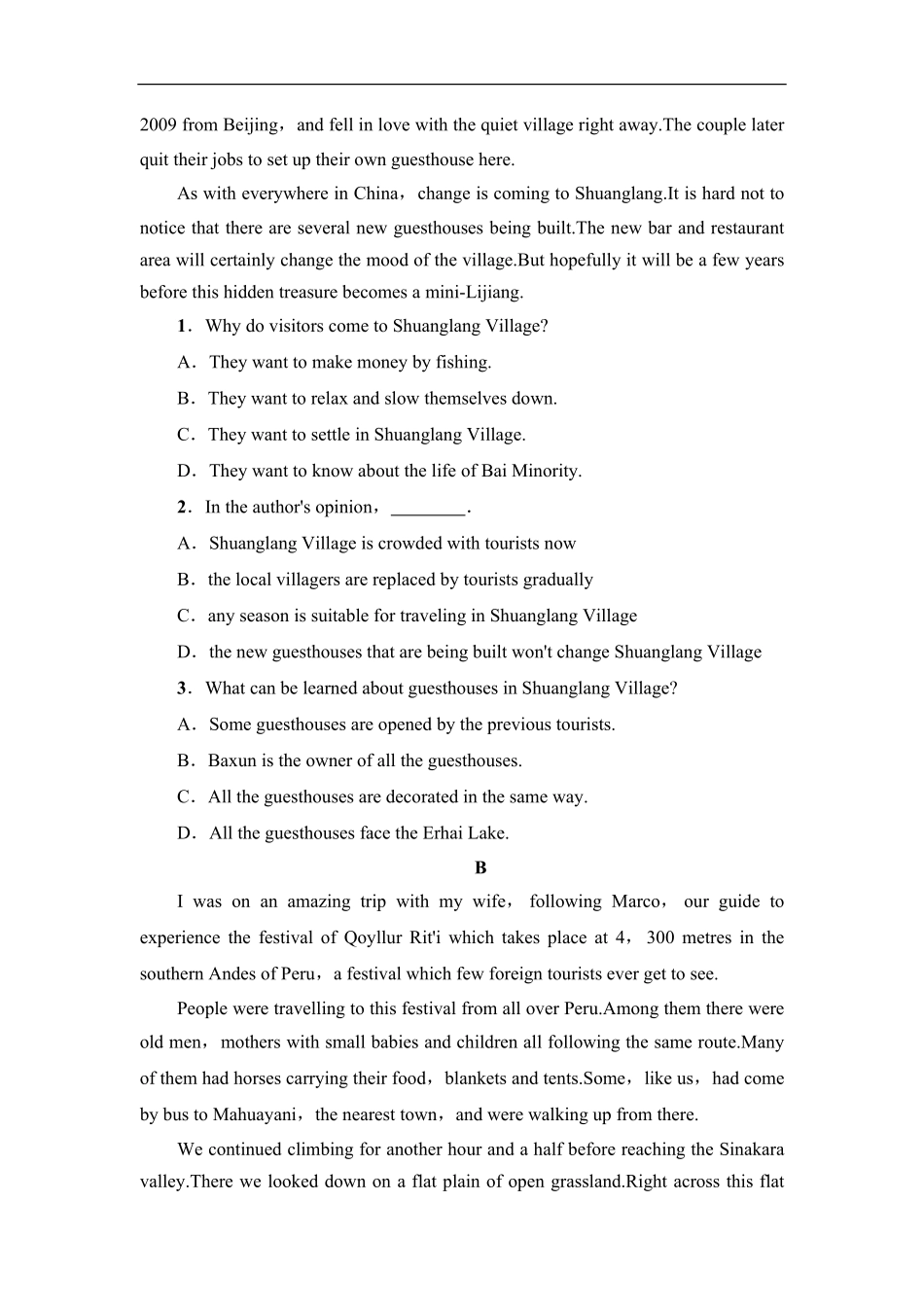 人教版2019高二英语下学期期末测试模拟卷04-试卷配答案.pdf_第2页