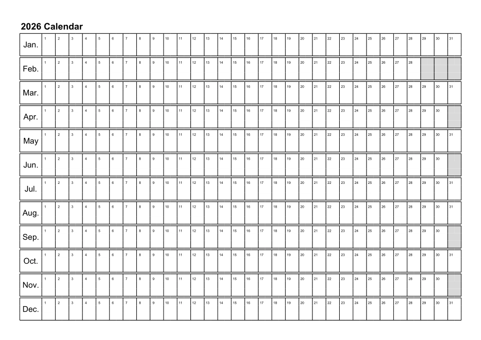 日历表2026年日历英文版.pdf_第1页