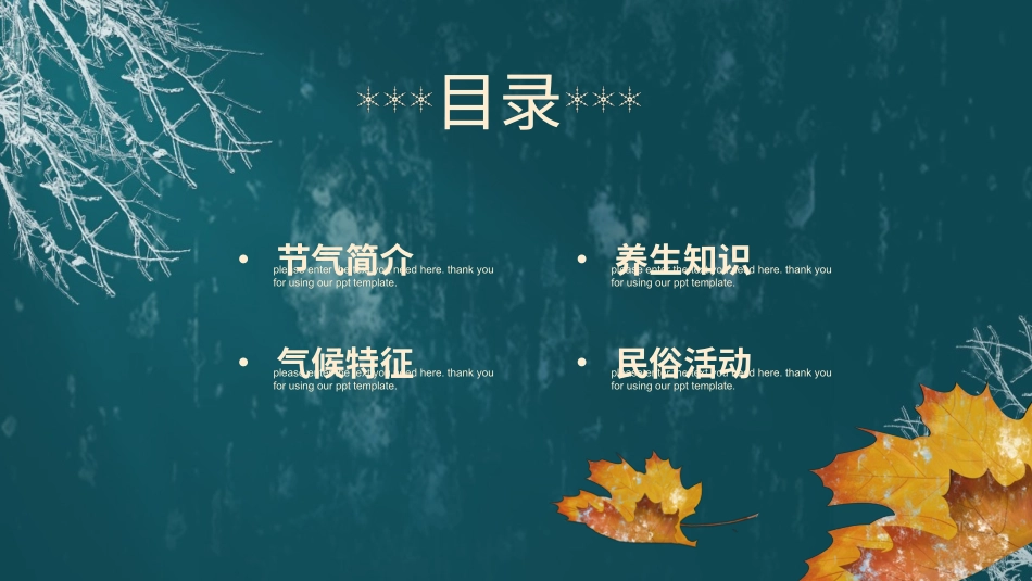 二十四节气 霜降简介模板4.pptx_第2页