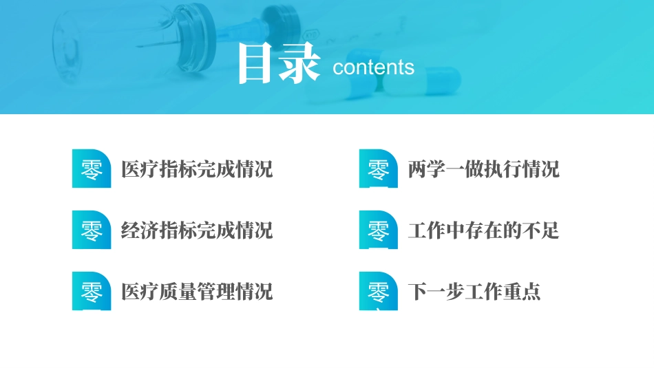 青色医生背景的医院总结汇报模板下载.pptx_第2页