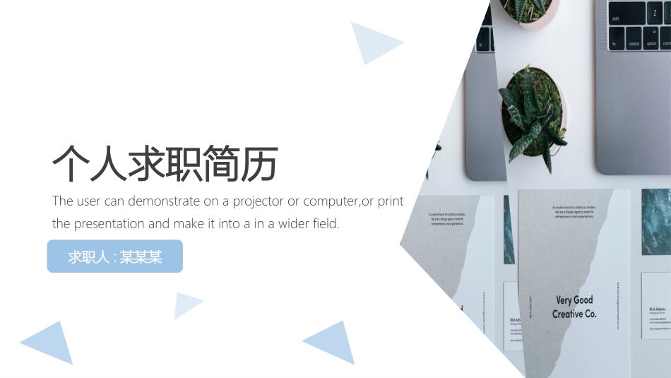 个人简历求职自我介绍159.pptx_第1页