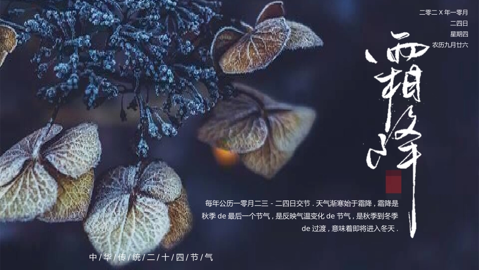 二十四节气之霜降模板23.pptx_第1页