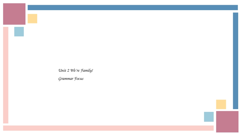 英语人教版20247年级上册Unit2WearefamilySectionAG2教学课件.pptx_第1页