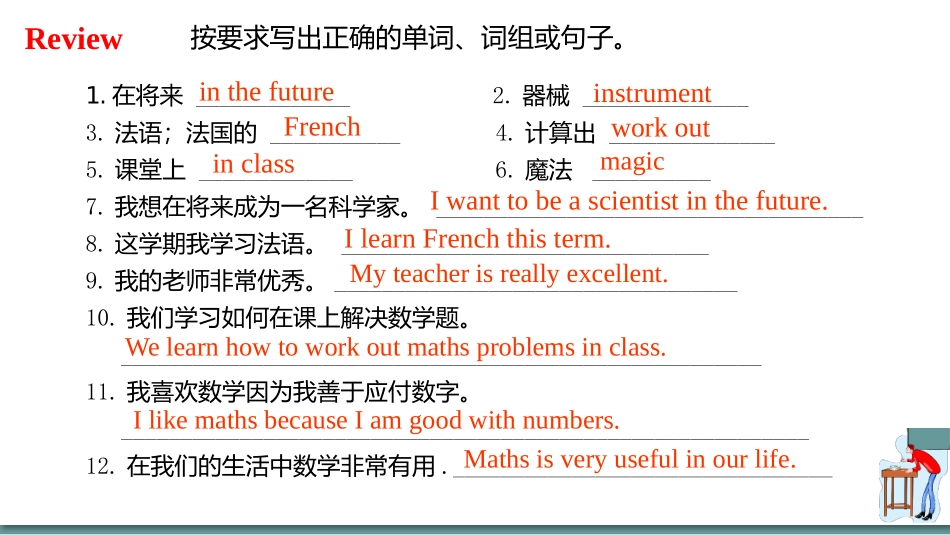 英语人教版20247年级上册Unit4MyFavouriteSubjectSecti15教学课件.pptx_第3页