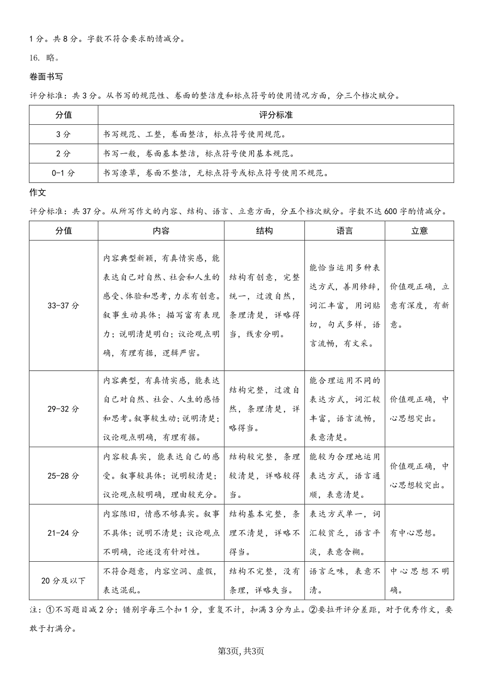 2025年山西省名校联考（一）语文答案.pdf_第3页