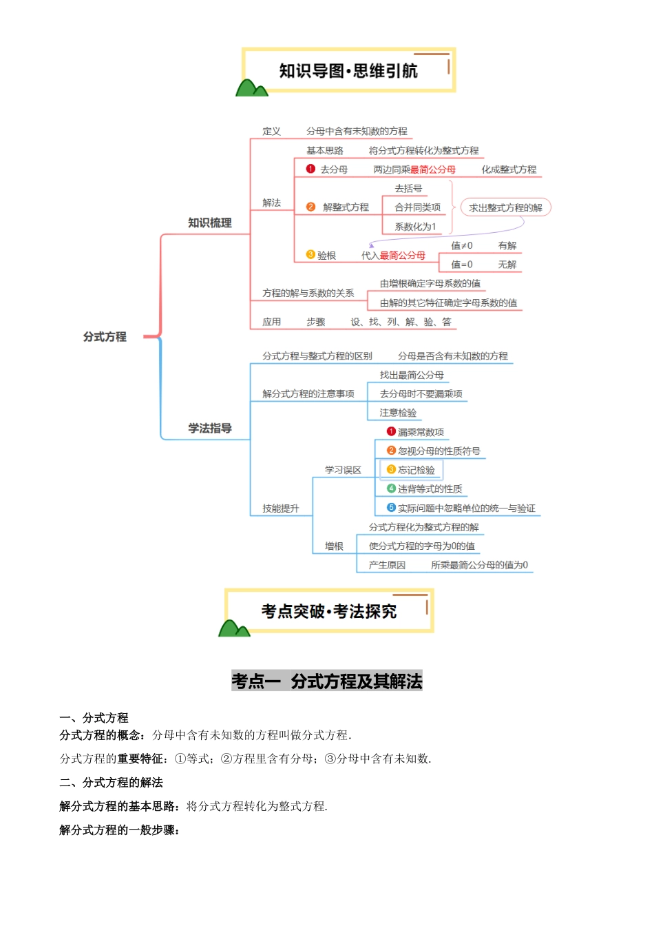 2025年中考数学一轮讲练测-第06讲 分式方程及应用(解析版).docx_第3页