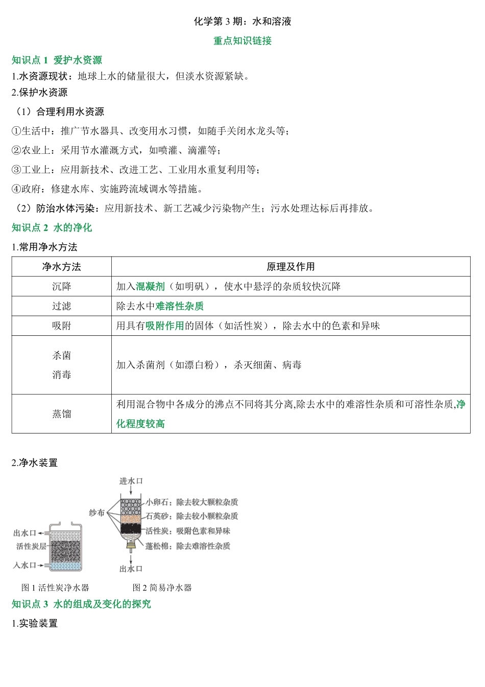 2025万唯中考冲刺营化学-化学第3期：水和溶液pdf.pdf_第1页
