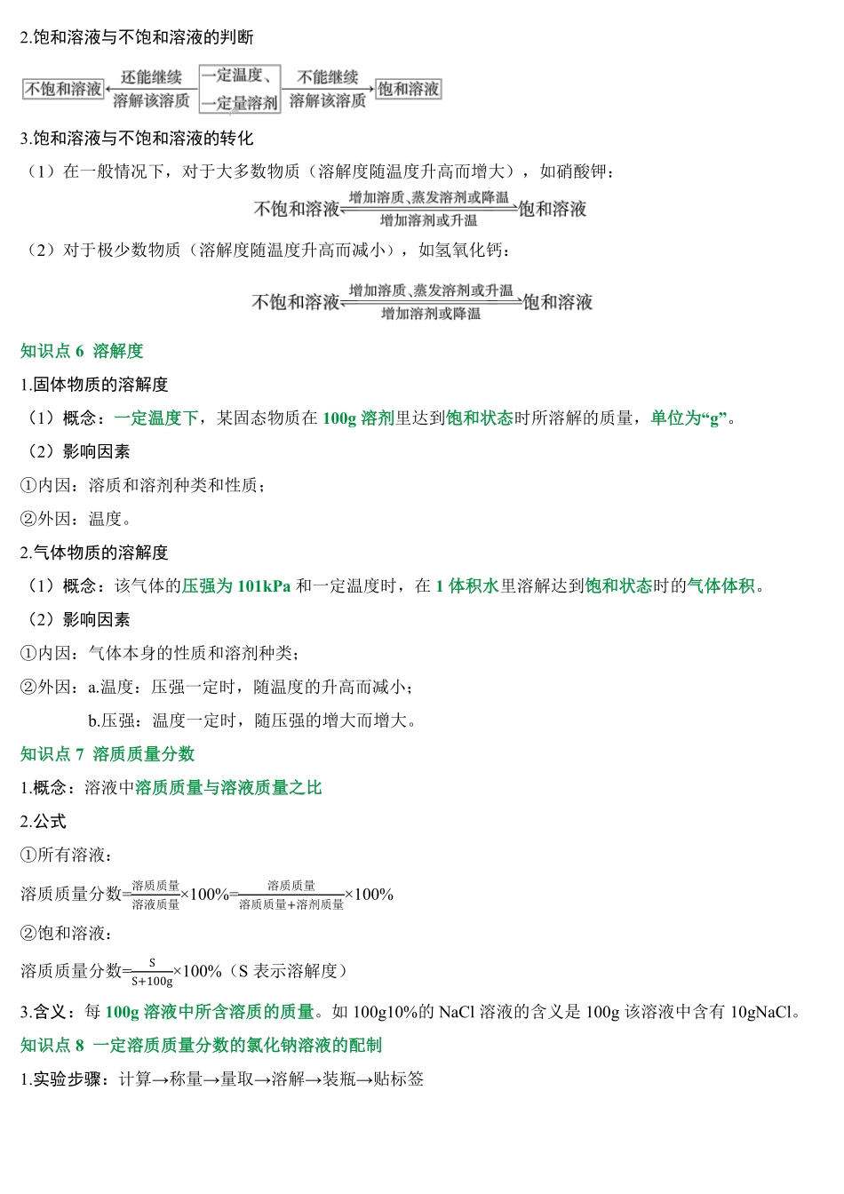 2025万唯中考冲刺营化学-化学第3期：水和溶液pdf.pdf_第3页