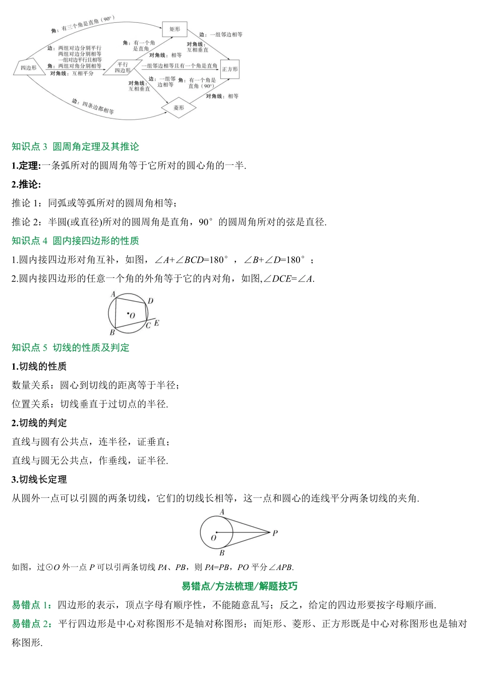 2025万唯中考冲刺营数学-数学第6期：（特殊）平行四边形与圆.pdf_第2页