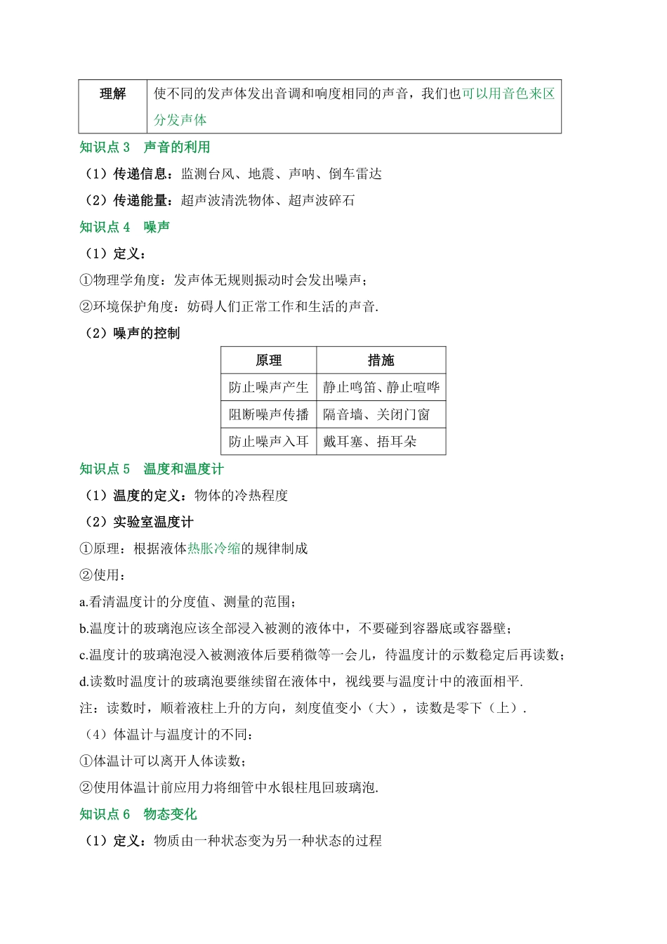 2025万唯中考冲刺营物理-物理第1期：声、物态变化.pdf_第2页