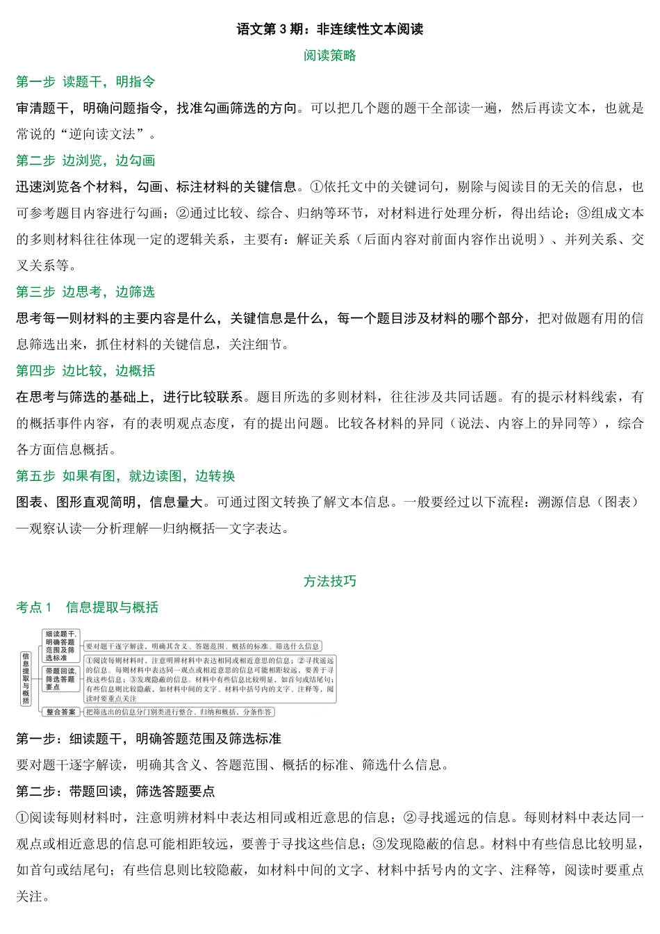 2025万唯中考冲刺营语文-语文第3期：非连续性文本阅读.pdf_第1页