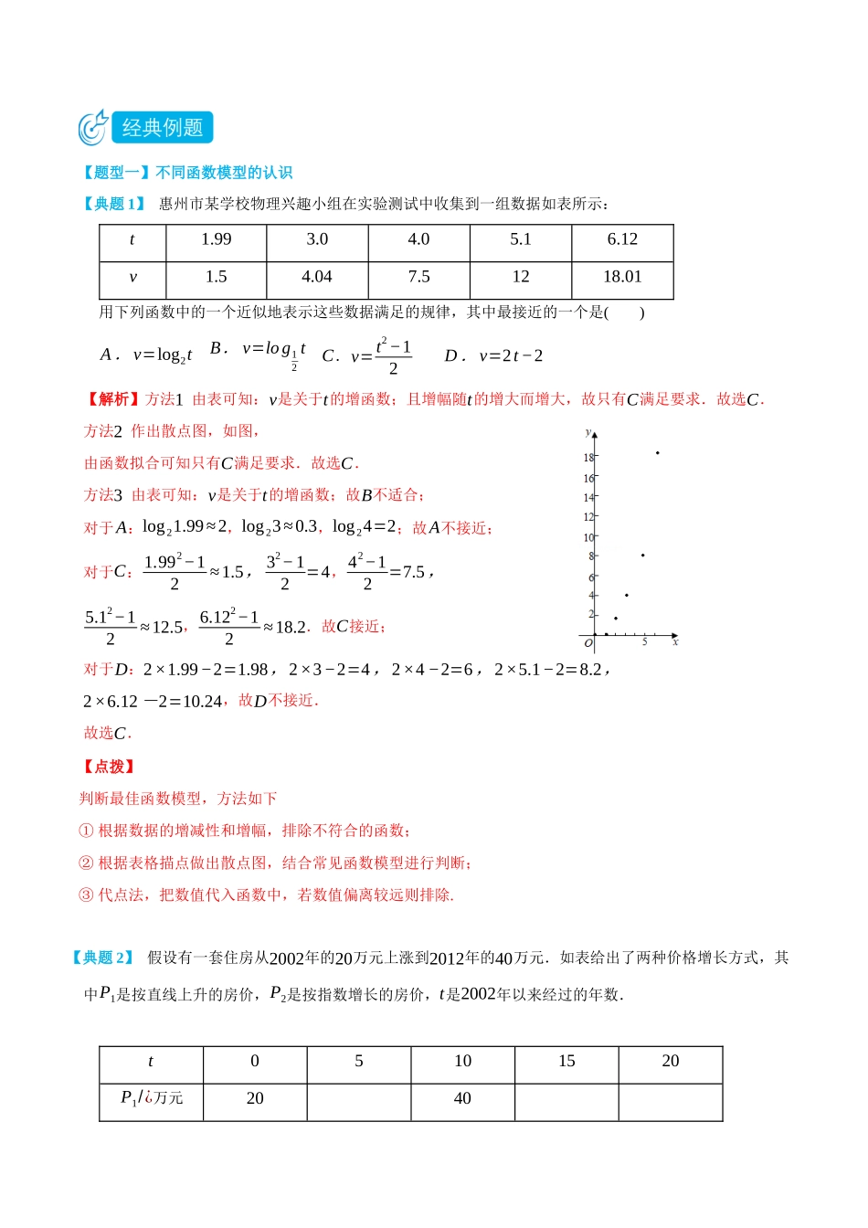 初三升高一数学暑假衔接讲义-4.3 函数的应用-(必修第一册) (教师版).docx_第3页