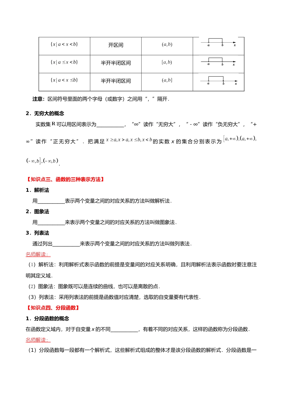 初升高暑期数学精品讲义-专题09 函数及其表示重难点突破（原卷版）.docx_第3页