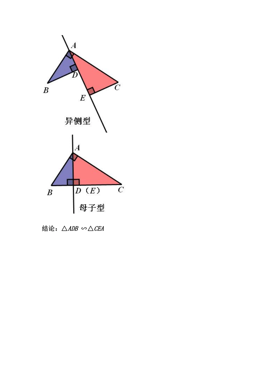 初中数学58种模型-10、一线三等角模型.pdf_第2页