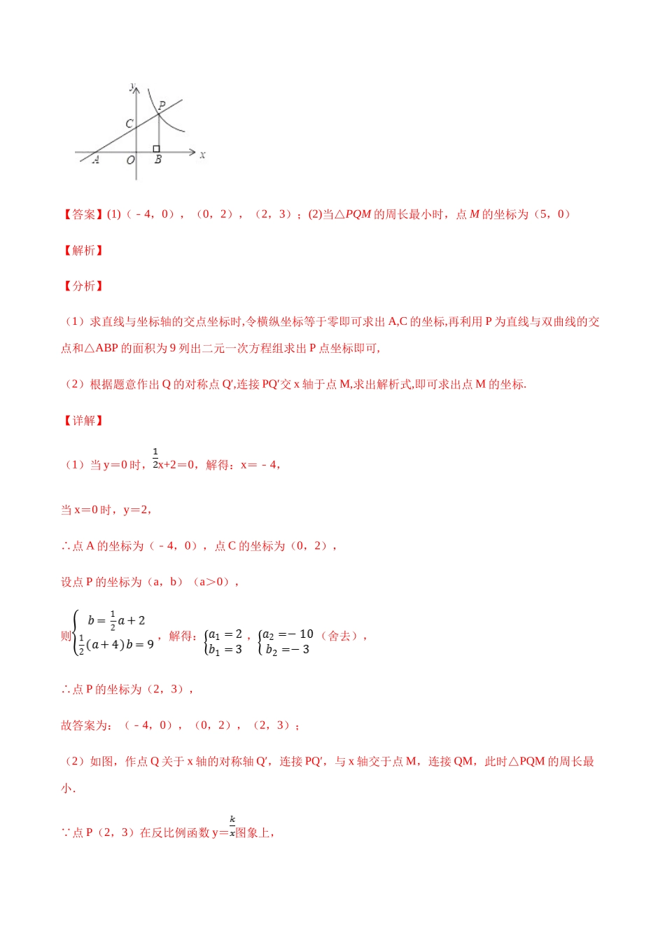 初中数学大招-71 反比例函数中的最值计算问题.docx_第2页