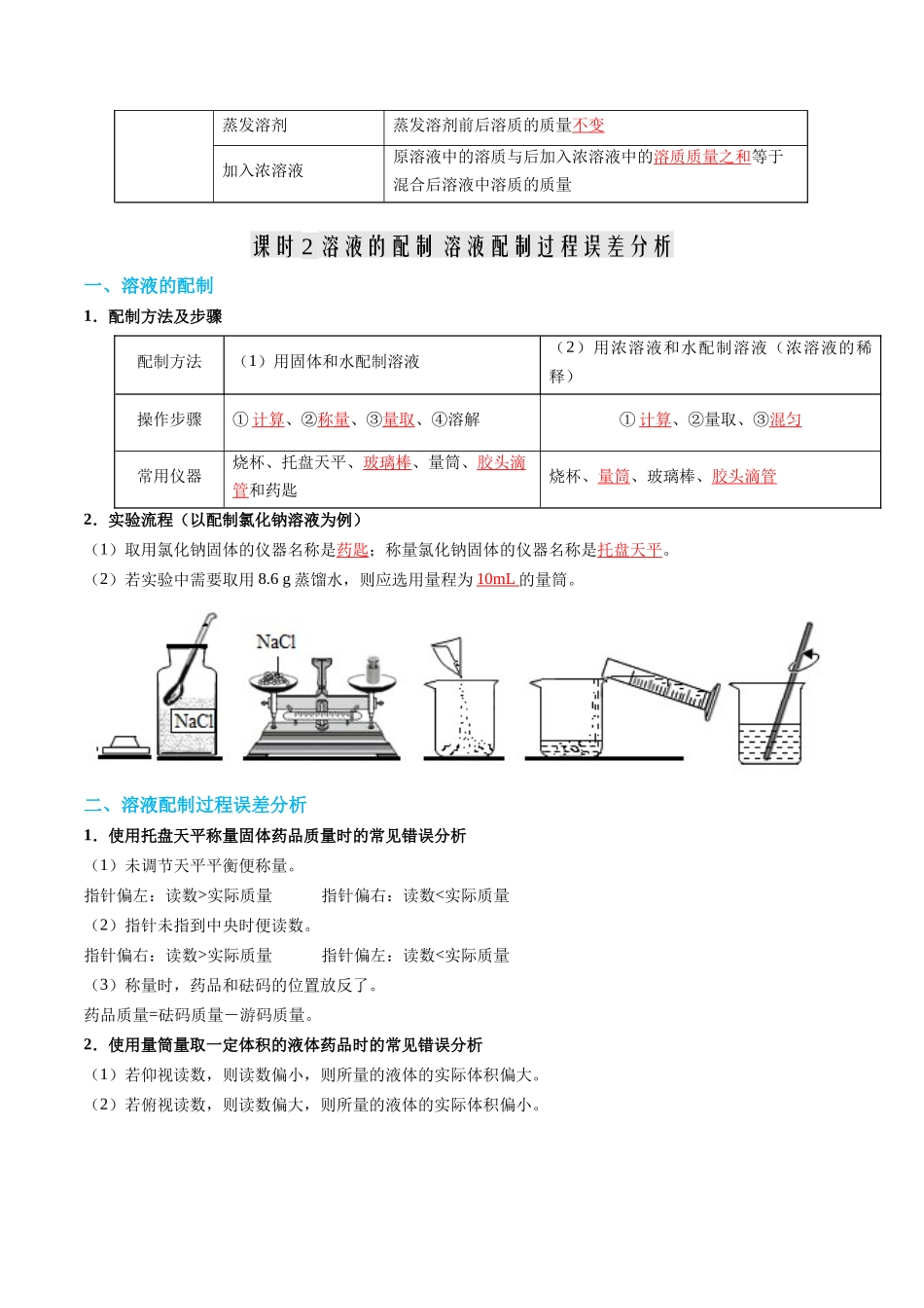 第03讲 溶质的质量分数-【寒假自学课】2024年九年级化学寒假提升学与练（人教版）（解析版）.docx_第3页