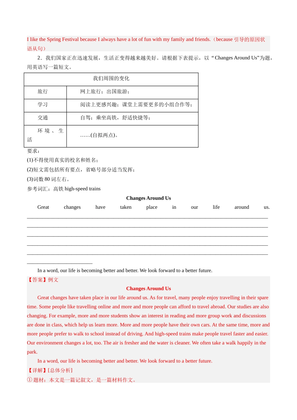 专题10：书面表达【考题猜想】-2023-2024学年九年级英语上学期期中考点大串讲（人教版）（解析版）.docx_第2页