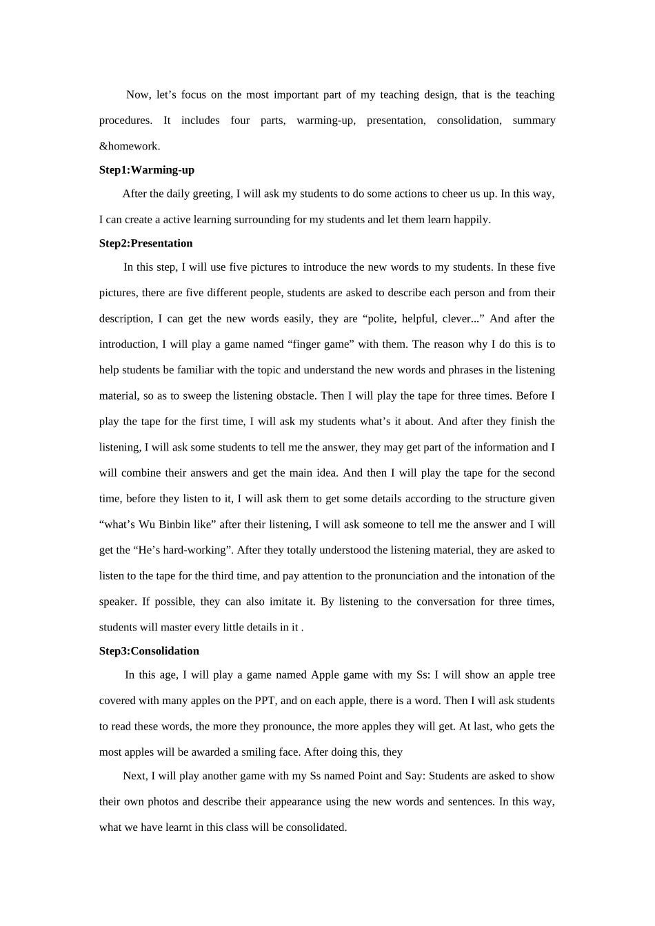 人教PEP版五年级英语上册Unit1What'shelike说课稿.docx_第2页