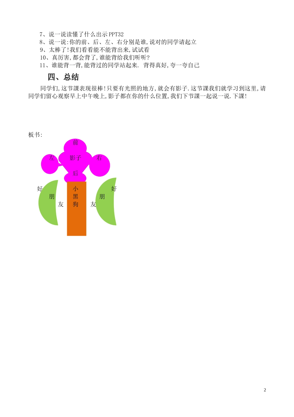 人教版部编版小学语文一年级上册人教版影子教学设计教案25.docx_第2页