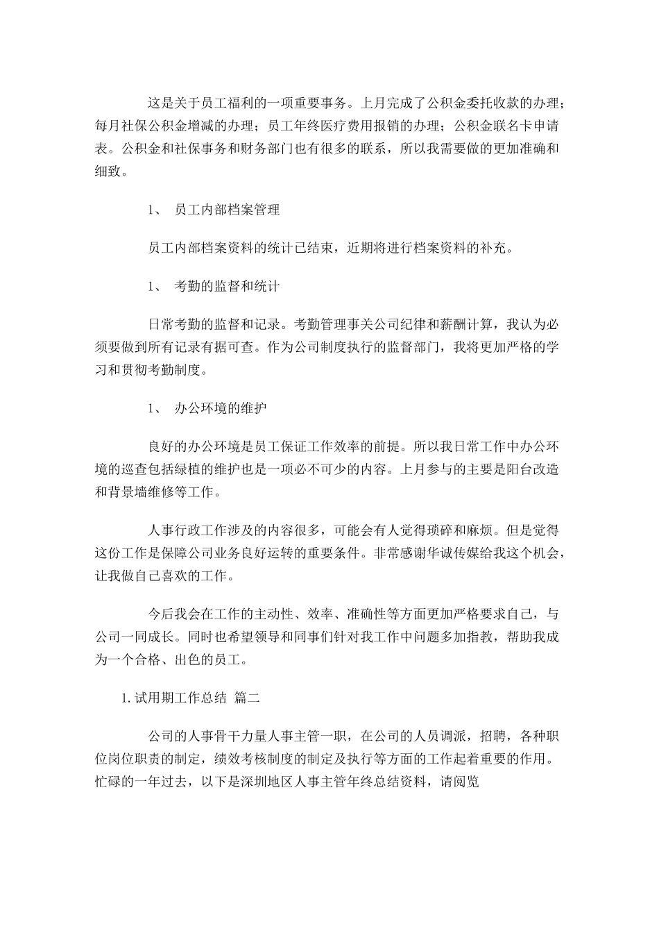 试用期工作总结精选11篇.docx_第2页