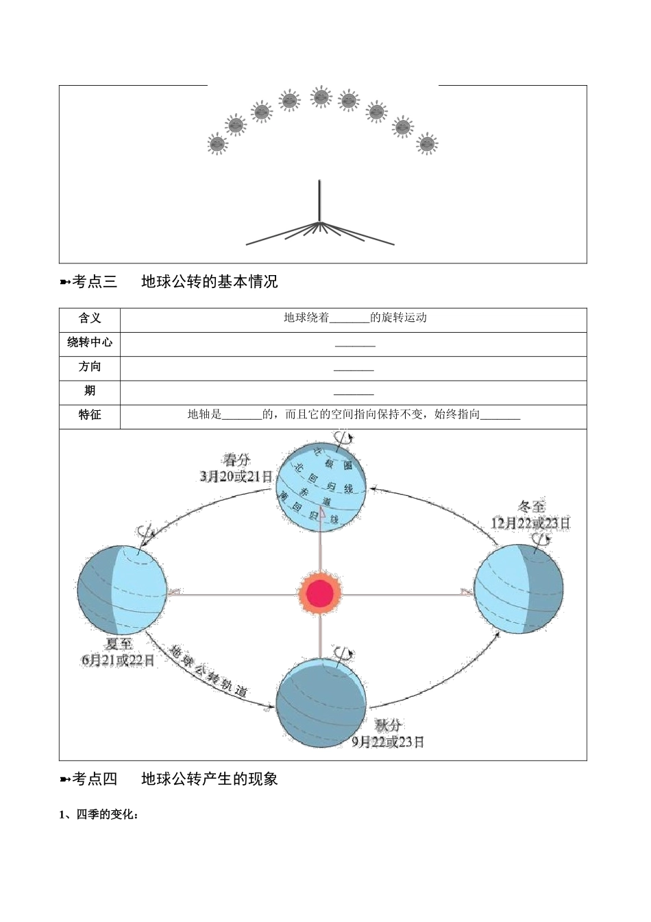【初中地理】备战2023年中考地理一轮复习-专题02  地球的运动（晨读晚默）（晚默版）.docx_第2页