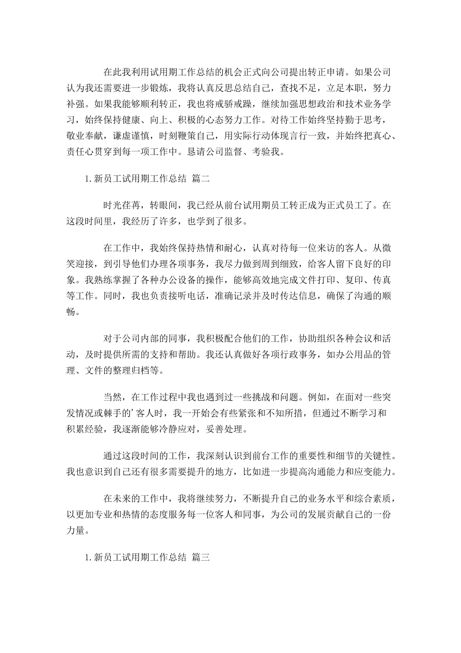 新员工试用期工作总结20篇.docx_第2页