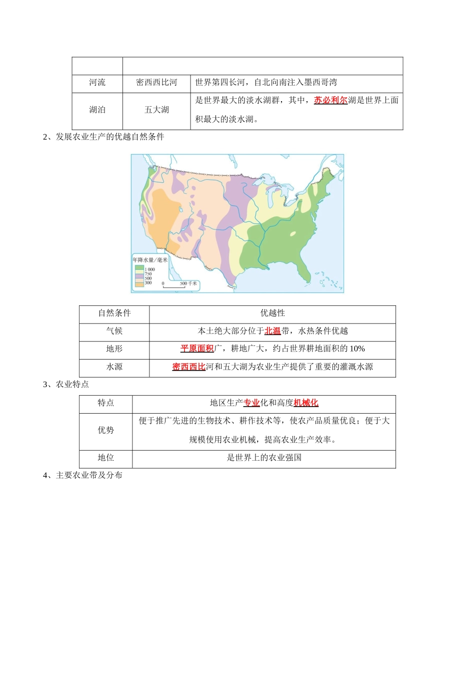 【中考地理】考前背诵知识手册-专题09 西半球的国家和极地地区.docx_第3页