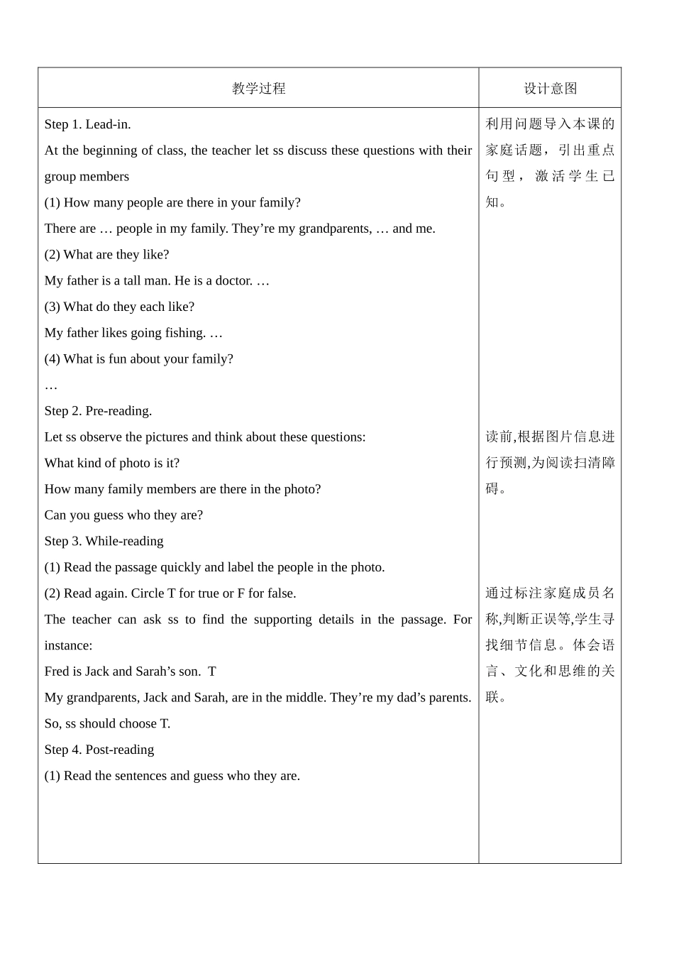 英语人教版20247年级上册 Unit 2 We are family  Section B 1教案 教学设计.docx_第2页