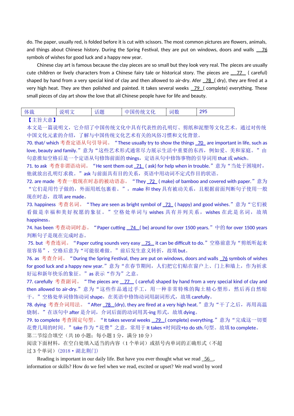 2018年中考英语试题分类汇编：5. 语法综合填空.doc_第2页