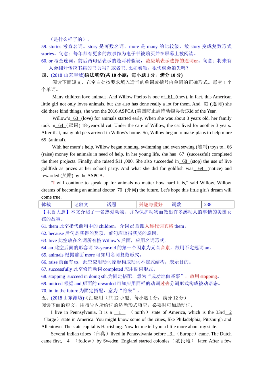 2018年中考英语试题分类汇编：6. 用所给词的适当形式填空.doc_第2页