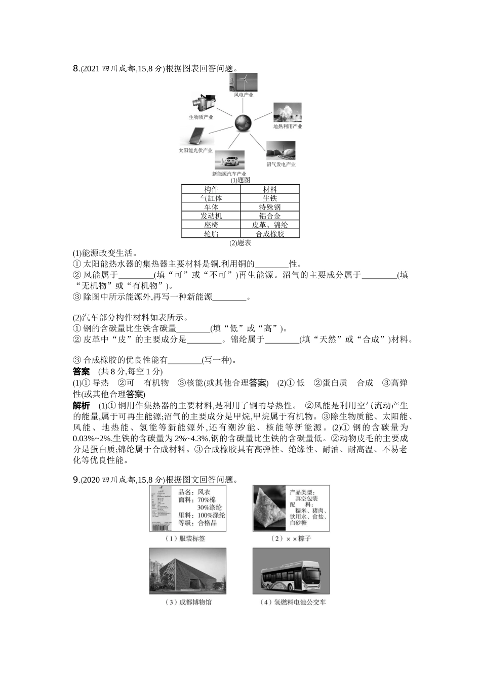 2022版全国版中考化学5 3中考总复习11_11-专题十一　化学与生活.docx_第2页