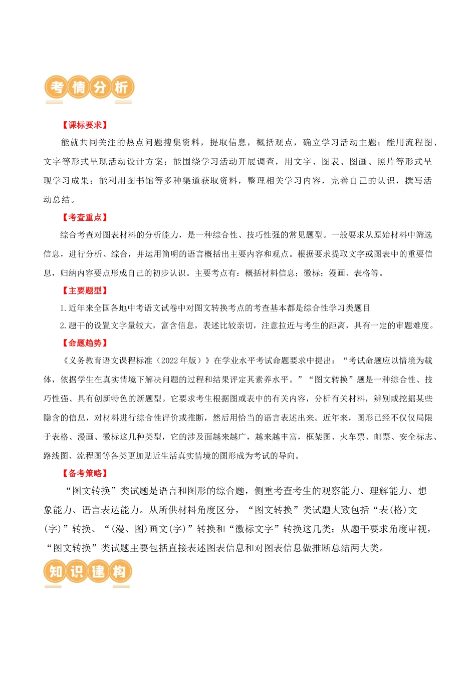 第08讲 图文转换（讲义）-2024年中考语文一轮复习讲练测（全国通用）（解析版）.docx_第2页