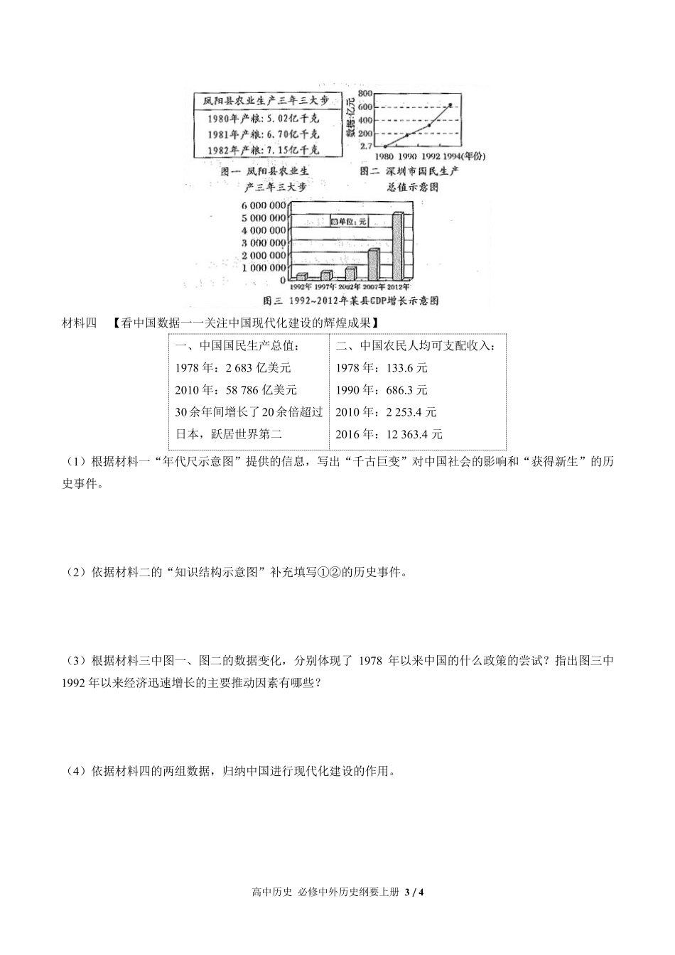 人教版部编版高中历史必修中外历史纲要年级上册册第十单元测试02含答案解析.pdf_第3页