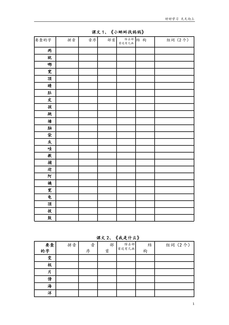 部编版二年级上[全册]生字查字典.pdf_第1页