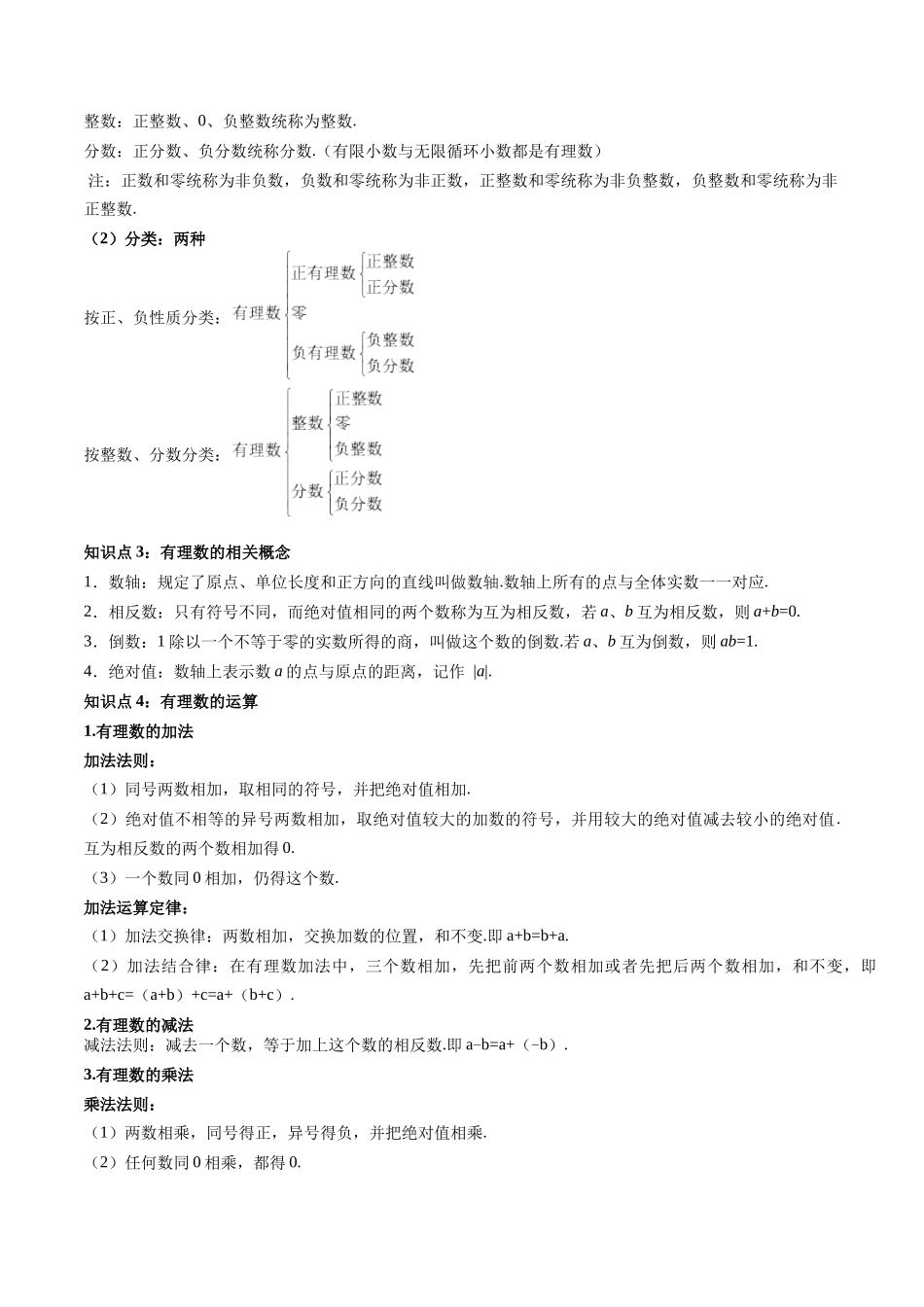 专题01 有理数（解析版）-【寒假自学课】2024年七年级数学寒假提升学与练（人教版）.docx_第2页