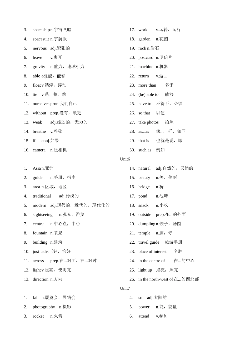 专题1.初中英语牛津深圳版单词表(按单元顺序)(七年级至九年级（背诵版）-【初中英语】备战2024年中考一轮复习.docx_第3页