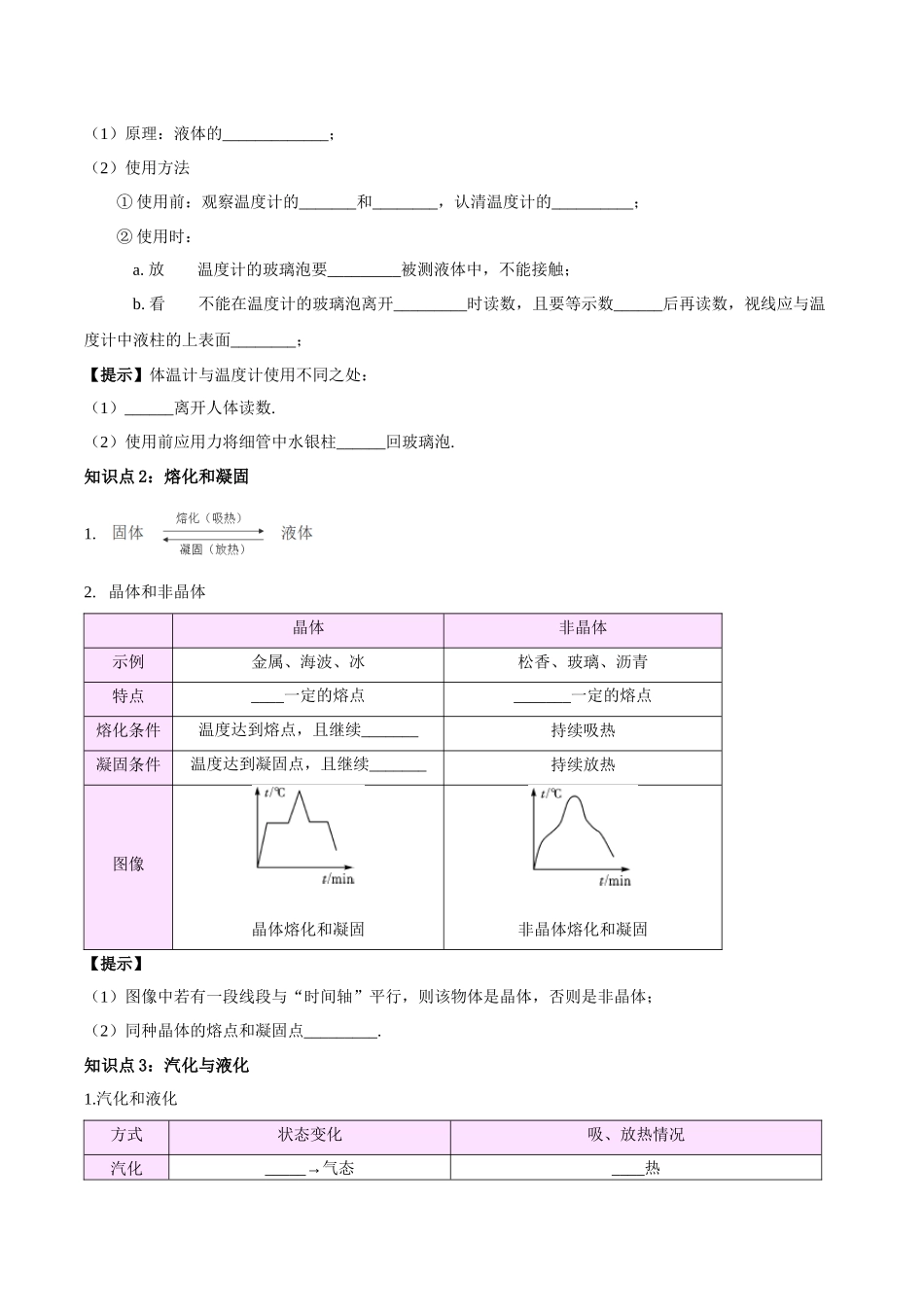 专题04  物态变化（解析版）-【一轮复习】2024中考物理专题复习考点全面详解.docx_第2页