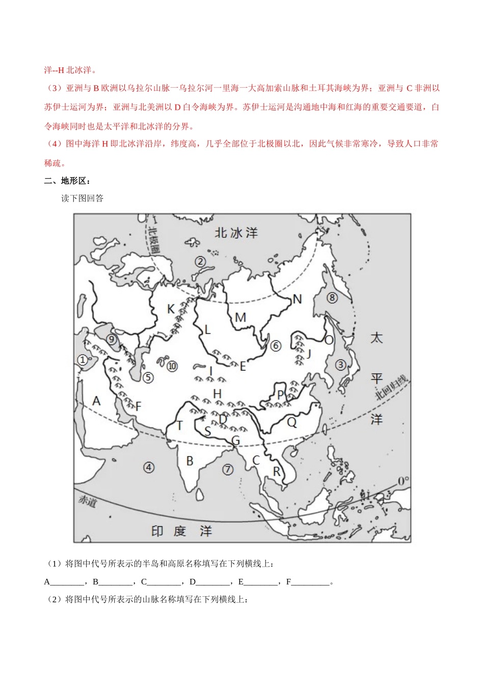 专题08 亚洲 （解析版）-【识图速记】初中地理必备识图速记手册与变式演练.docx_第2页